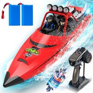 AIGIMU LED RC Boat for Kids & Adults