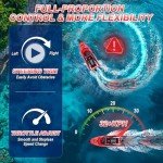 AIGIMU LED RC Boat for Kids & Adults