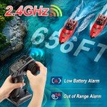 AIGIMU LED RC Boat for Kids & Adults
