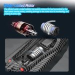 High-Speed RC Boat with LED Lights & Batteries