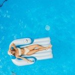 Motorized Pool Lounger for Fun Water Relaxation