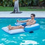 Motorized Pool Lounger for Fun Water Relaxation