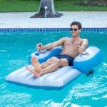 Motorized Pool Lounger for Fun Water Relaxation