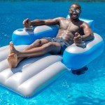 Motorized Pool Lounger for Fun Water Relaxation