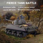 MAYS 1/16 RC WWII Sherman Tank with Lights & Sounds