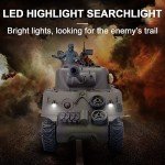 MAYS 1/16 RC WWII Sherman Tank with Lights & Sounds