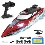 BEZGAR 18" High-Speed RC Boat for Kids & Adults