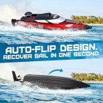 BEZGAR 18" High-Speed RC Boat for Kids & Adults