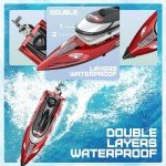 BEZGAR 18" High-Speed RC Boat for Kids & Adults
