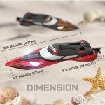 BEZGAR 18" High-Speed RC Boat for Kids & Adults