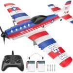 DEERC P51D Mustang Remote Control Plane with Stabilizer