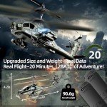 XIKOTEC Military RC Helicopter with Gyro & LED