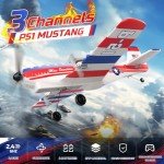 DEERC P51D Mustang Remote Control Plane with Stabilizer