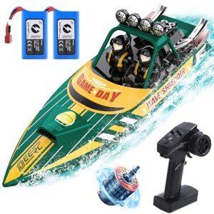DEERC Fast Brushless RC Racing Boat with LED