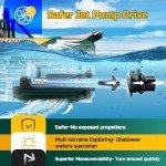 DEERC Fast Brushless RC Racing Boat with LED