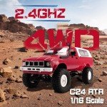 C24 4WD RC Off-Road Truck with LED Lights