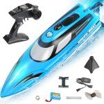 BEZGAR Waterproof RC Speed Boat for Kids & Adults