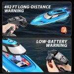 BEZGAR Waterproof RC Speed Boat for Kids & Adults