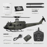 Carmanon UH-1 Huey RC Helicopter - Auto-Hover