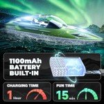 BEZGAR 14" Fast Waterproof Remote Control Boat