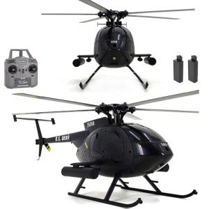 Matte Black MD500 C189 RC Helicopter with Dual Batteries