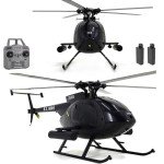 Matte Black MD500 C189 RC Helicopter with Dual Batteries