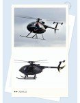 Matte Black MD500 C189 RC Helicopter with Dual Batteries