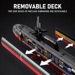 ZYLEGEN Military Submarine Building Block Set 2988Pcs