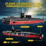 ZYLEGEN Military Submarine Building Block Set 2988Pcs