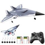 DEERC 4-Channel Aerobatic RC Plane with Twin Fans