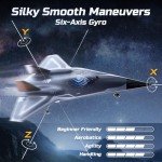 DEERC 4-Channel Aerobatic RC Plane with Twin Fans