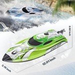 BEZGAR 12-Inch Fast RC Boat for Kids & Adults