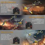 GLUISEUR RC Plane 4 Channel Remote Control Airplane - Ready to Fly BF-109 RC Airplane for Beginners Adult with Xpilot Stabilization System & One Key Aerobatic