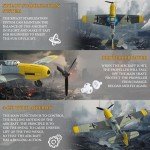 GLUISEUR RC Plane 4 Channel Remote Control Airplane - Ready to Fly BF-109 RC Airplane for Beginners Adult with Xpilot Stabilization System & One Key Aerobatic