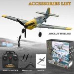 GLUISEUR RC Plane 4 Channel Remote Control Airplane - Ready to Fly BF-109 RC Airplane for Beginners Adult with Xpilot Stabilization System & One Key Aerobatic