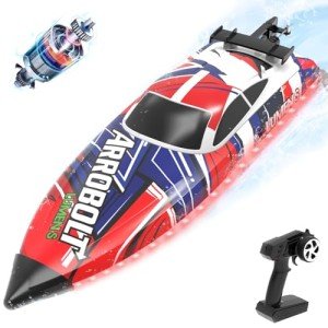 VOLANTEXRC Brushless RC Boats for Adults, 35+MPH Fast Remote Control Boat for Lakes, Full Proportional Boat High Speed RC Boat for Adults (79706)