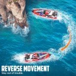 VOLANTEXRC Brushless RC Boats for Adults, 35+MPH Fast Remote Control Boat for Lakes, Full Proportional Boat High Speed RC Boat for Adults (79706)