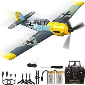 RC Airplanes Remote Control Glider Fighter Hobby 2.4G 4 Channel RC Plane Drones Foam Aircraft Toys for Boy Kids Children Gift BF109