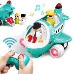 iPlay, iLearn Baby Airplane Toys, Cool Remote Control Plane Toy for Toddlers 2-3, Infant Music RC Helicopter W/Light Sound, Easy Fun Birthday Gift for 18 24 Month 2 3 4 Year Old Boy Girl Kids Children