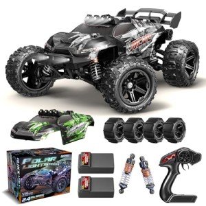 X-TMAGA 1:14 Scale All Terrain RC Cars for Adults & Boys (14323), Max Fast 40+ KPH, 4WD Off-Road RC Truck for Snow & Sand & Mud, 4X4 Waterproof Remote Control Car with 2 Rechargeable Batteries