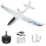 GoolRC 3CH RC Airplane Sky-King RC Plane Fighter Toys,2.4GHz 6-axis Gyro Stabilizer RTF Glider Aircraft Plane,Easy to Fly for Adults Kids Beginners Boys Blue