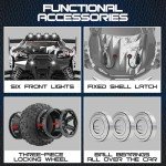 X-TMAGA 1:14 Scale All Terrain RC Cars for Adults & Boys (14323), Max Fast 40+ KPH, 4WD Off-Road RC Truck for Snow & Sand & Mud, 4X4 Waterproof Remote Control Car with 2 Rechargeable Batteries