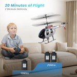 SIMREX Remote Control Helicopter for Kids, 2 Speed Mode with 20 Mins Flight, Altitude Hold, Beginner-Friendly Toy