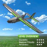 ANTSIR RC Plane 4 Channel Ranger 600 Remote Control Airplane Toys, 2.4GHz Easy to Fly RTF RC Glider Aeroplane with 6 Axis Gyro 2 Batteries for Adults Kids Beginners Boys