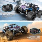 Womaqu RC Cars for Adults & Boys, 1:14 Desert 4WD Off-Road RC Truck High Speed 40 km/h, 4x4 Remote Control Car with 2 Rechargeable 1300mAh Batteries and 2 Sets of Tires