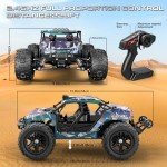 Womaqu RC Cars for Adults & Boys, 1:14 Desert 4WD Off-Road RC Truck High Speed 40 km/h, 4x4 Remote Control Car with 2 Rechargeable 1300mAh Batteries and 2 Sets of Tires