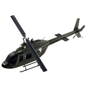 Carmanon Ultra-high Simulated RC Helicopter - 27:1 Scale Model Collectable Remote Control Helicopter with Auto-Hover for Adults, Beginners, Bell OH-58