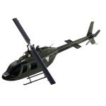Carmanon Ultra-high Simulated RC Helicopter - 27:1 Scale Model Collectable Remote Control Helicopter with Auto-Hover for Adults, Beginners, Bell OH-58