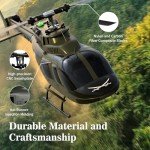 Carmanon Ultra-high Simulated RC Helicopter - 27:1 Scale Model Collectable Remote Control Helicopter with Auto-Hover for Adults, Beginners, Bell OH-58