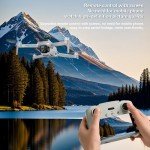 Drone with 4K UHD Camera for Adults,GPS RC Drone Brushless Motor,Upgraded Tablet Screen,2 Axis Gimbal EIS, Smart FPV Foldable Quadcopter for Beginners, Auto Return, Follow Me, Waypoints, 60 Mins Flight Time,Gift Drone, with Obstacle Avoidance